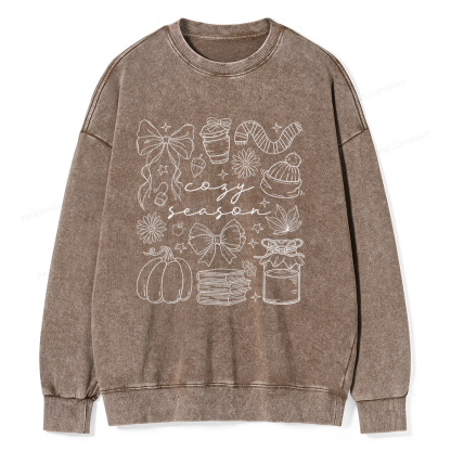 Pagewings Cozy Season Unisex Washed Sweatshirt