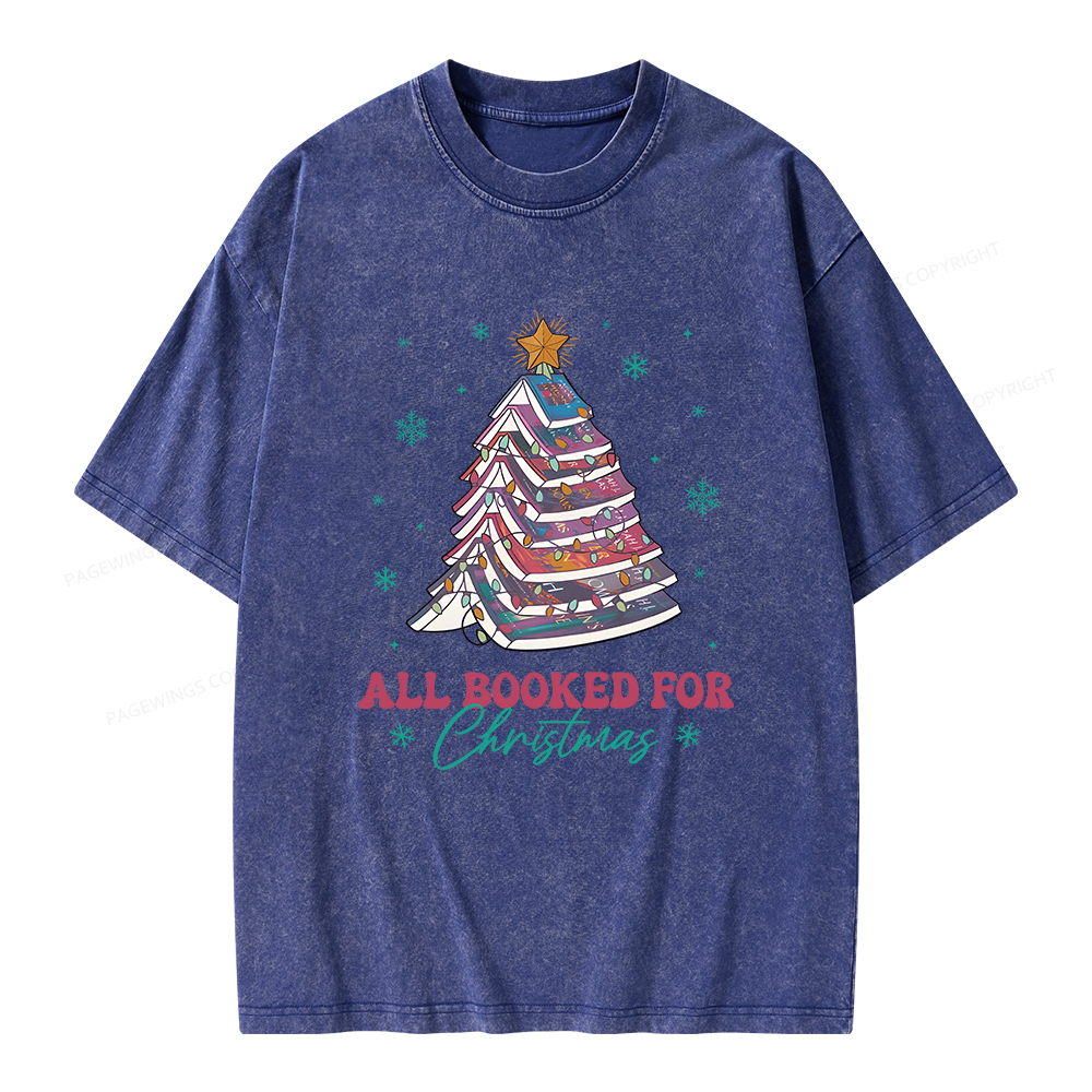 Pagewings Throne of Glass Christmas Unisex Washed T-shirt