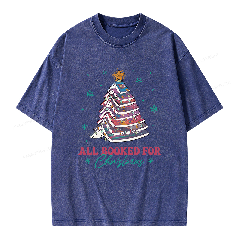 Pagewings Throne of Glass Christmas Unisex Washed T-shirt
