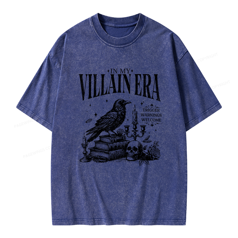 Pagewings Villain Era Unisex Washed T-shirt