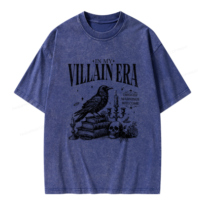 Pagewings Villain Era Unisex Washed T-shirt