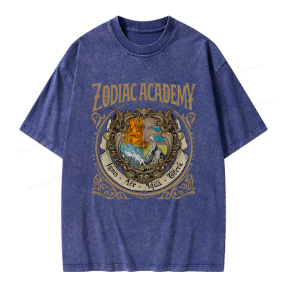 Pagewings Zodiac Academy Unisex Washed T-shirt