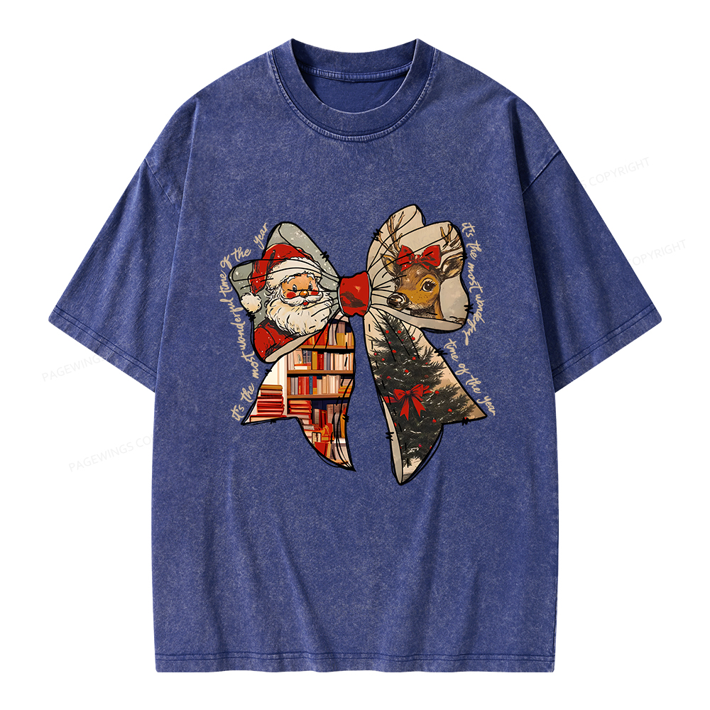 Pagewings It's The Most Wonderful Time Of The Year Unisex Washed T-shirt