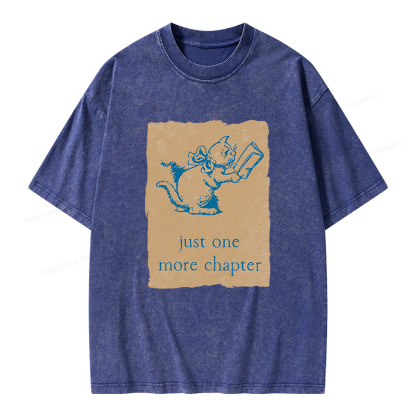 Pagewings Just One More Chapter Unisex Washed T-shirt