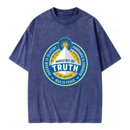 Pagewings Ministry of Truth Unisex Washed T-shirt