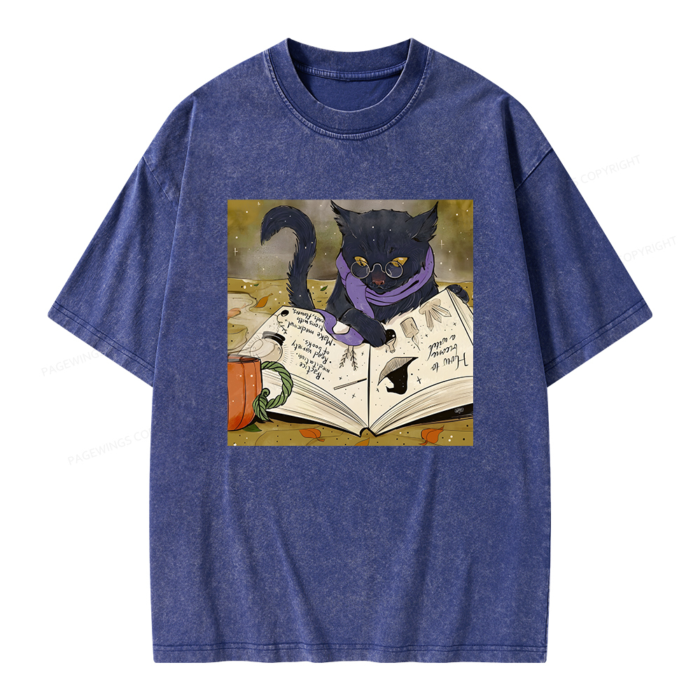 Pagewings Magic Book Lover Unisex Washed T-shirt