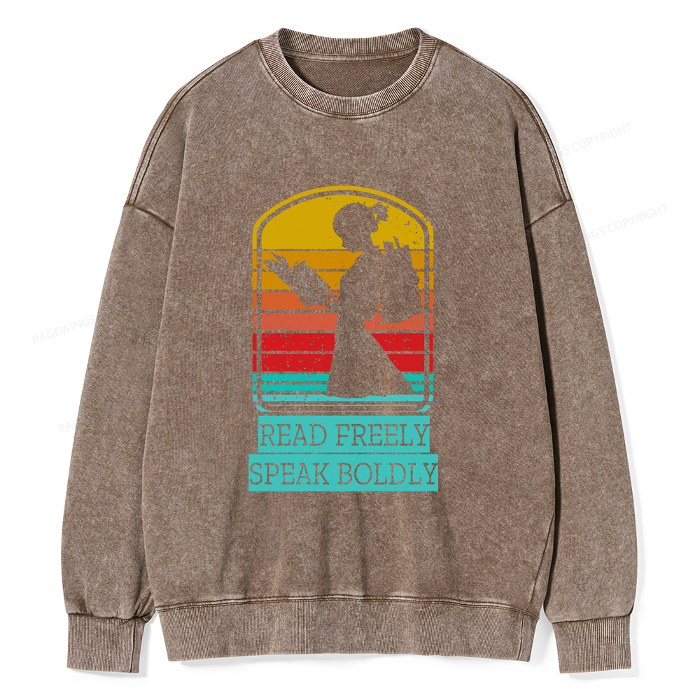 Pagewings Banned books T-Shirt Unisex Washed Sweatshirt