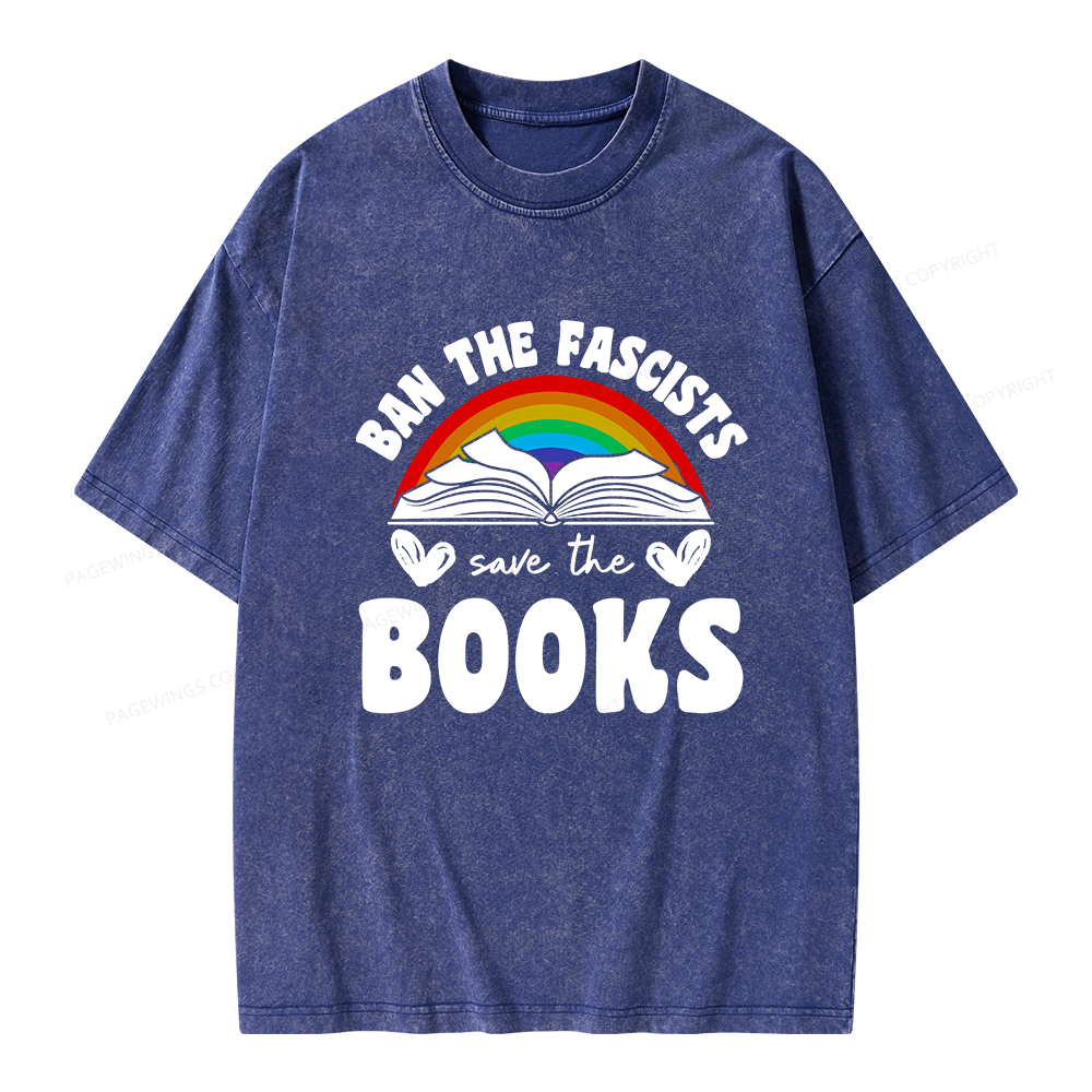 Pagewings Banned books T-Shirt Unisex Washed T-shirt