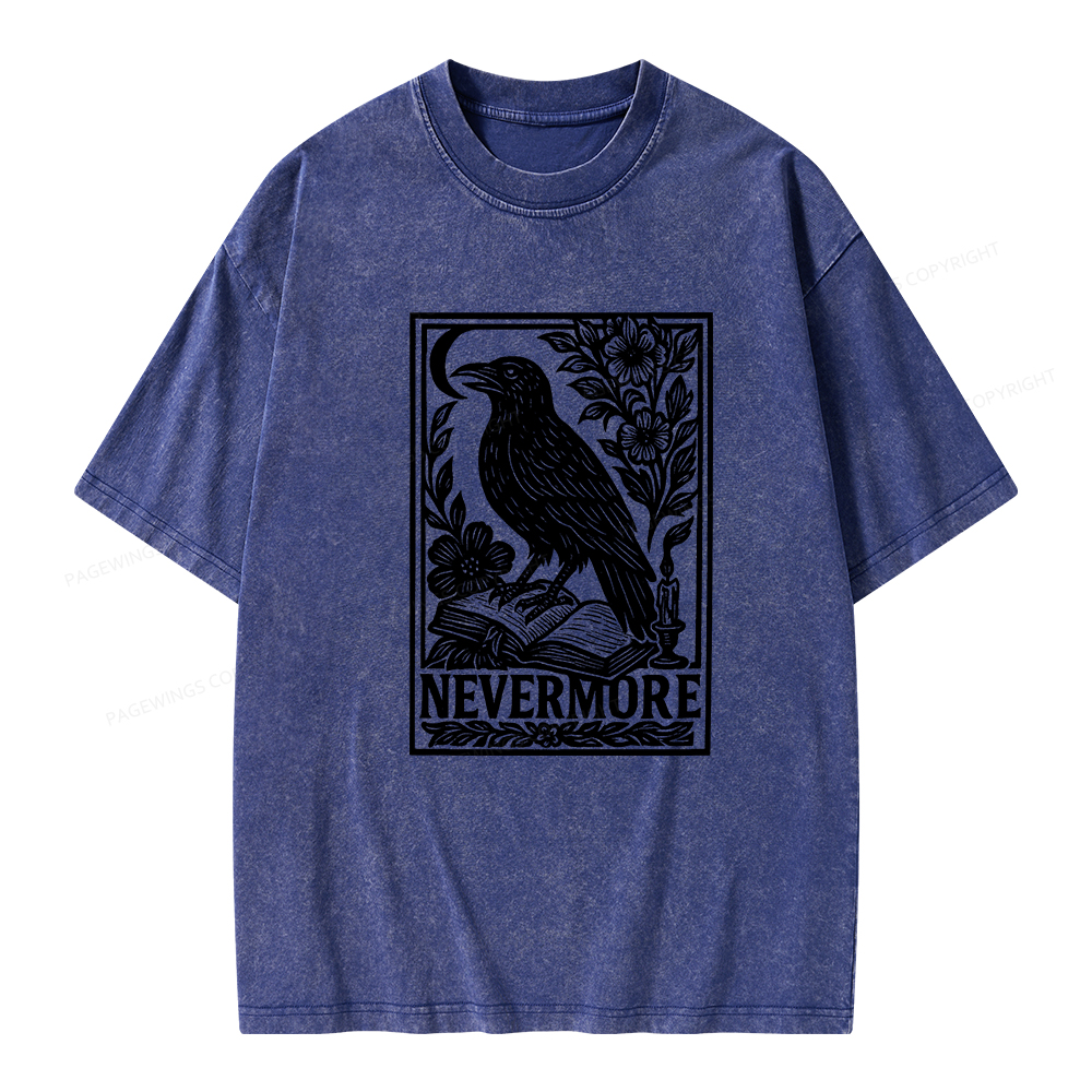Pagewings Nevermore Unisex Washed T-shirt