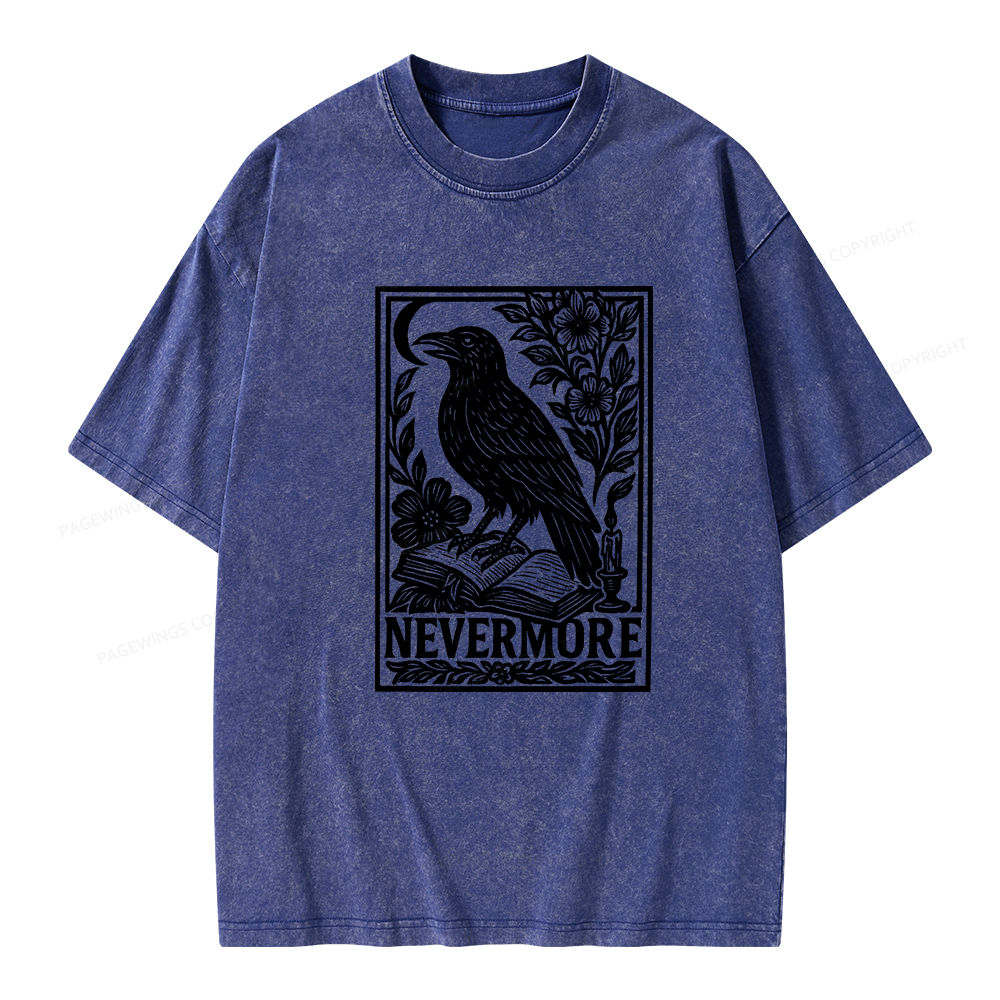Pagewings Nevermore Unisex Washed T-shirt