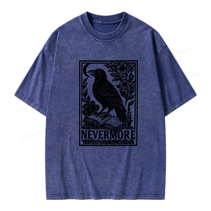 Pagewings Nevermore Unisex Washed T-shirt