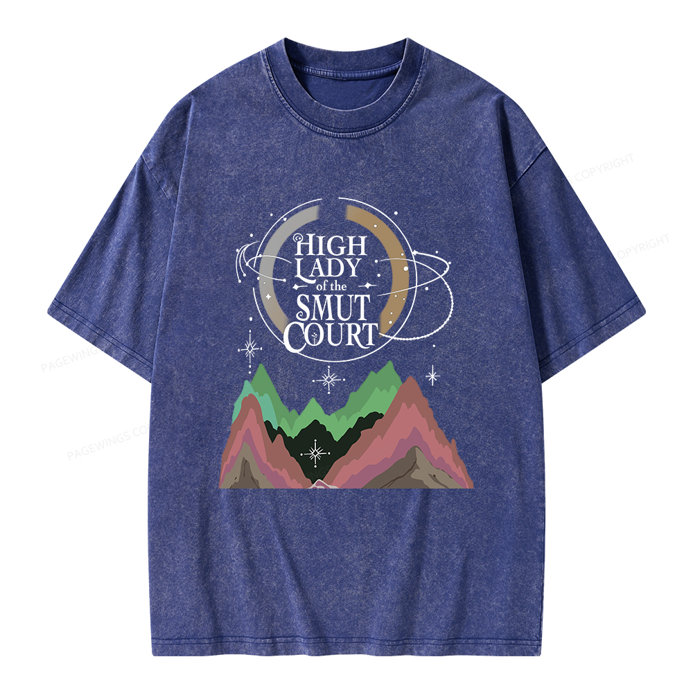 Pagewings High Lady of the Smut Court Unisex Washed T-shirt