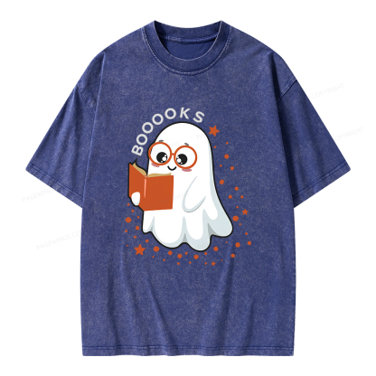 Pagewings Booooks Unisex Washed T-shirt