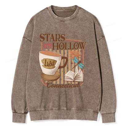 Pagewings Stars Hollow Unisex Washed Sweatshirt