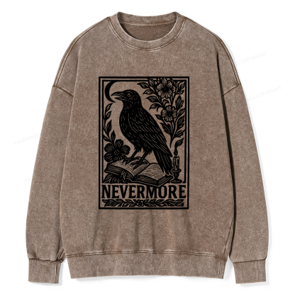 Pagewings Nevermore Unisex Washed Sweatshirt