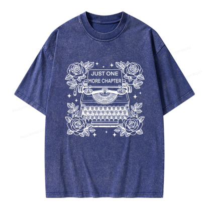 Pagewings Just One More Chapter Unisex Washed T-shirt