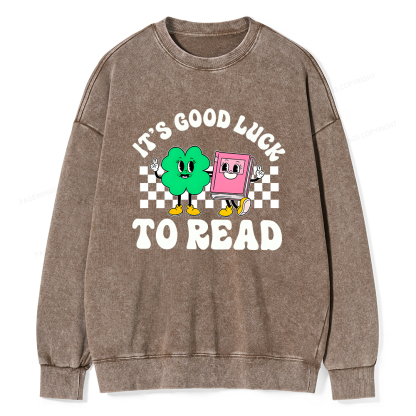 Pagewings St Patricks Day Teacher Shirt  Unisex Washed Sweatshirt