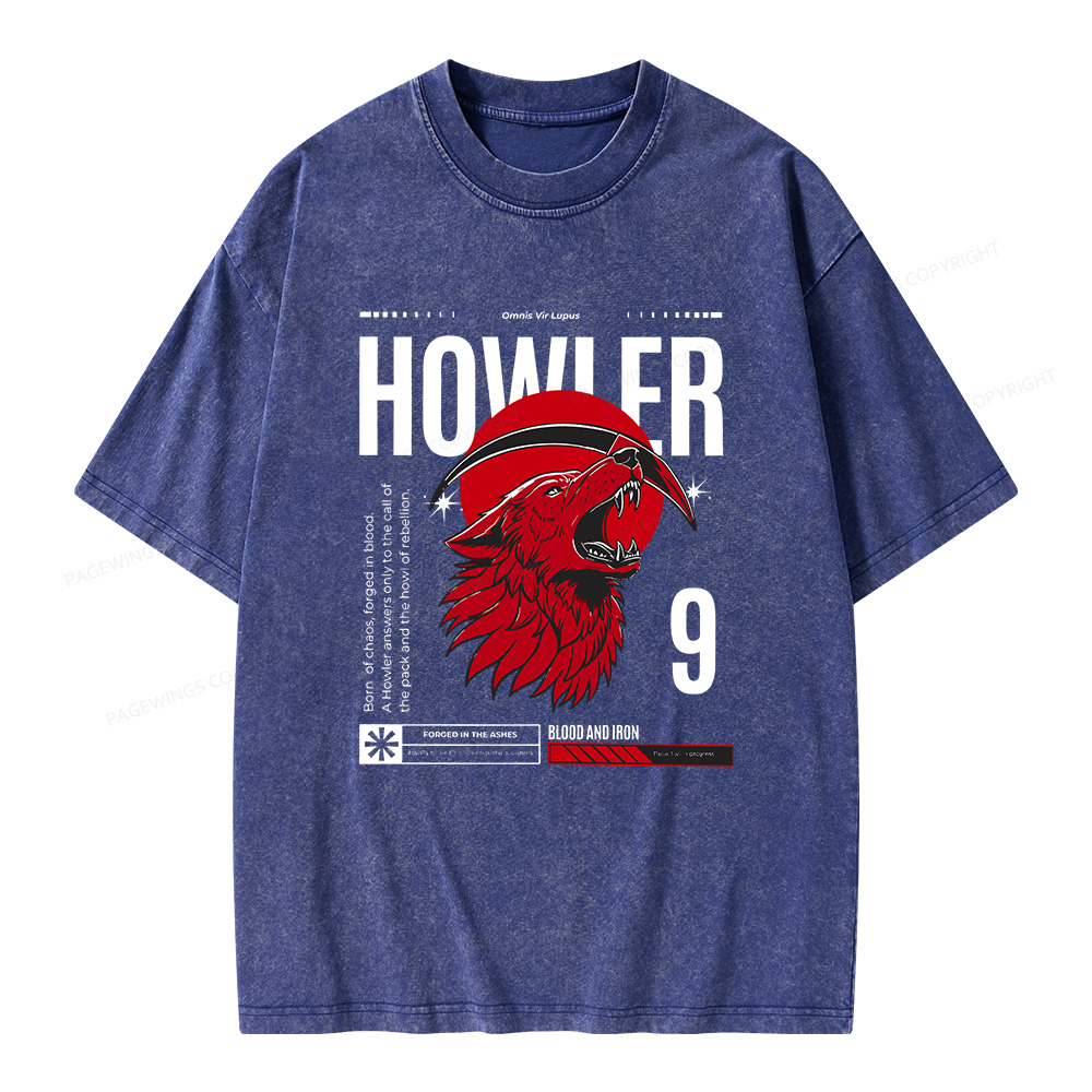 Pagewings Howler Unisex Washed T-shirt