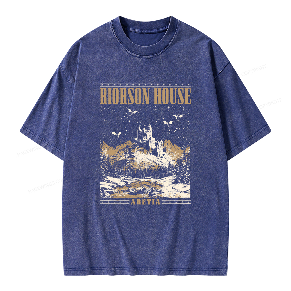 Pagewings Rierson House Unisex Washed T-shirt