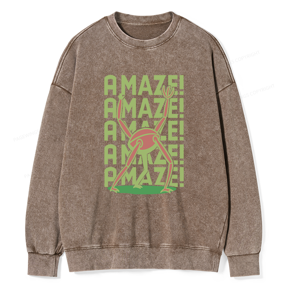 Pagewings Rocky Amaze Unisex Washed Sweatshirt