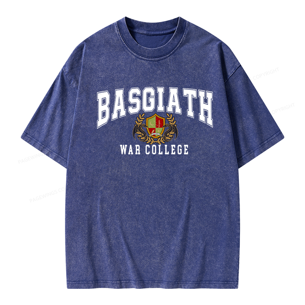 Pagewings Basgiat War Collage Unisex Washed T-shirt