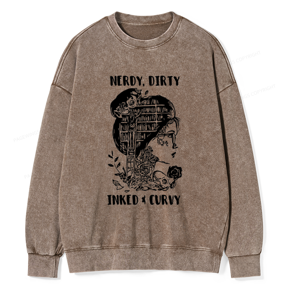 Pagewings A Well Read Woman Is A Dangerous Creature Shirt Unisex Washed Sweatshirt