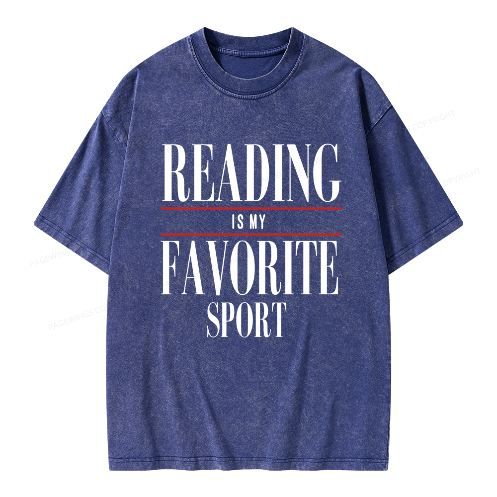 Pagewings Vintage Reading Sweatshirt, Booklover gift  Unisex Washed T-shirt