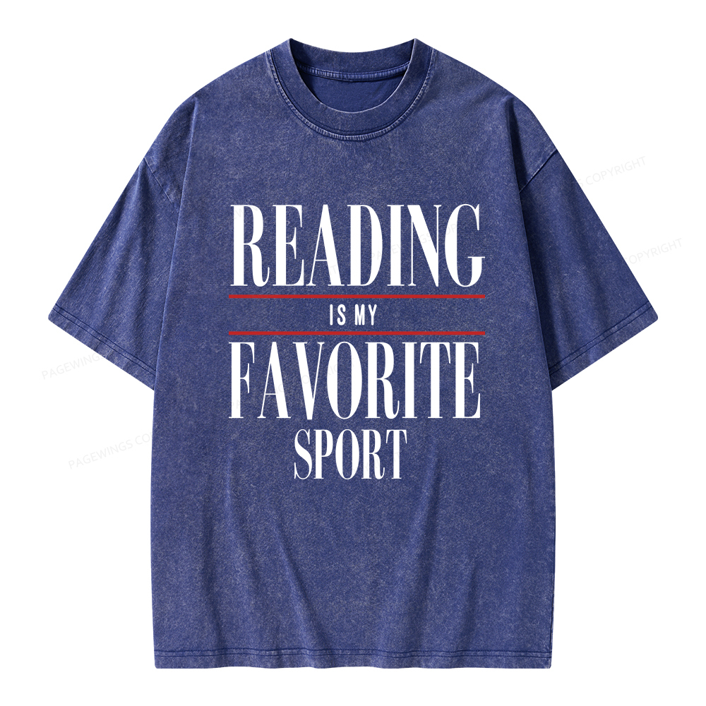 Pagewings Vintage Reading Sweatshirt, Booklover gift  Unisex Washed T-shirt