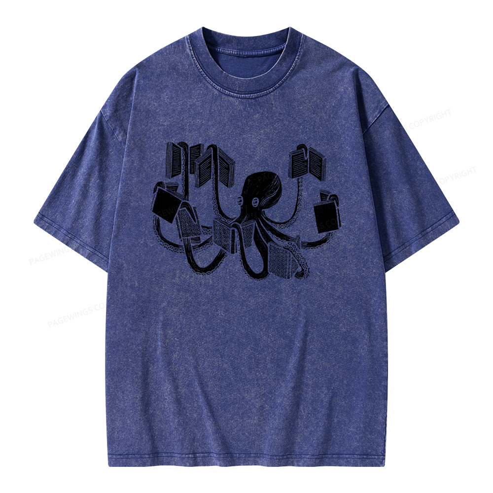 Pagewings Armed With Knowledge Unisex Washed T-shirt