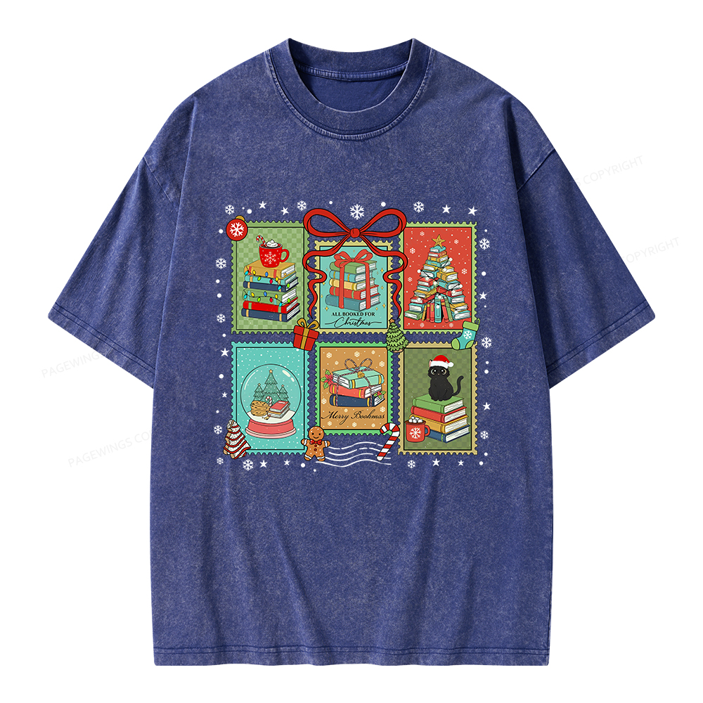 Pagewings Seasons Readings Unisex Washed T-shirt