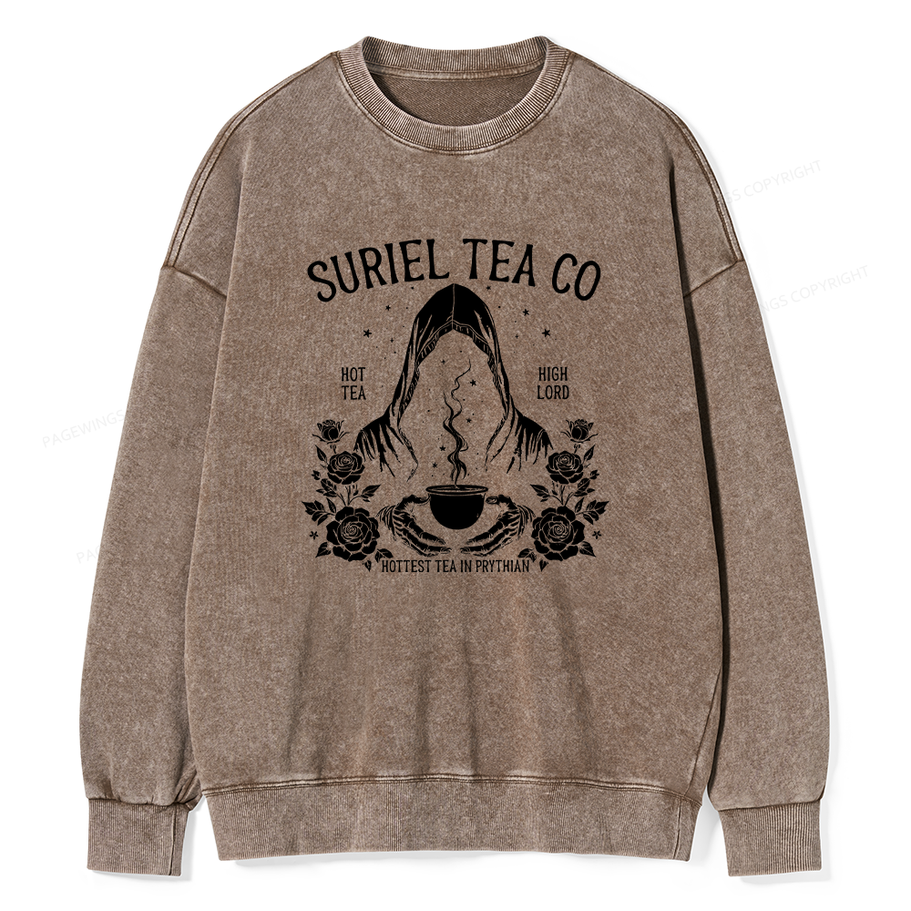 Pagewings Suriel Tea Co Unisex Washed Sweatshirt