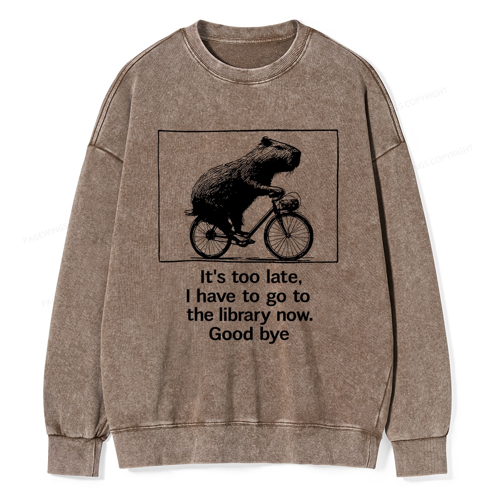 Pagewings Merry Bookmas Christmas Unisex Washed Sweatshirt