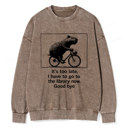 Pagewings Merry Bookmas Christmas Unisex Washed Sweatshirt