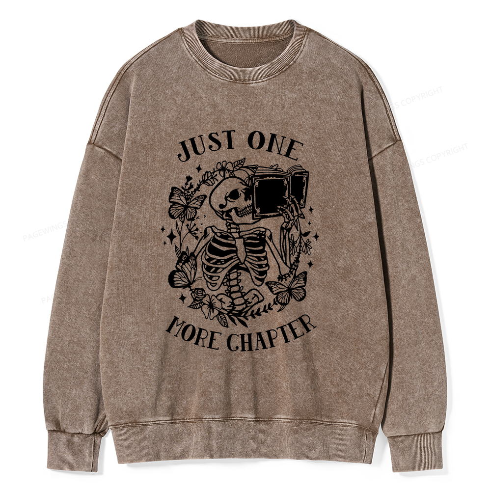 Pagewings Book Lover Shirt, Reading Shirt Unisex Washed Sweatshirt