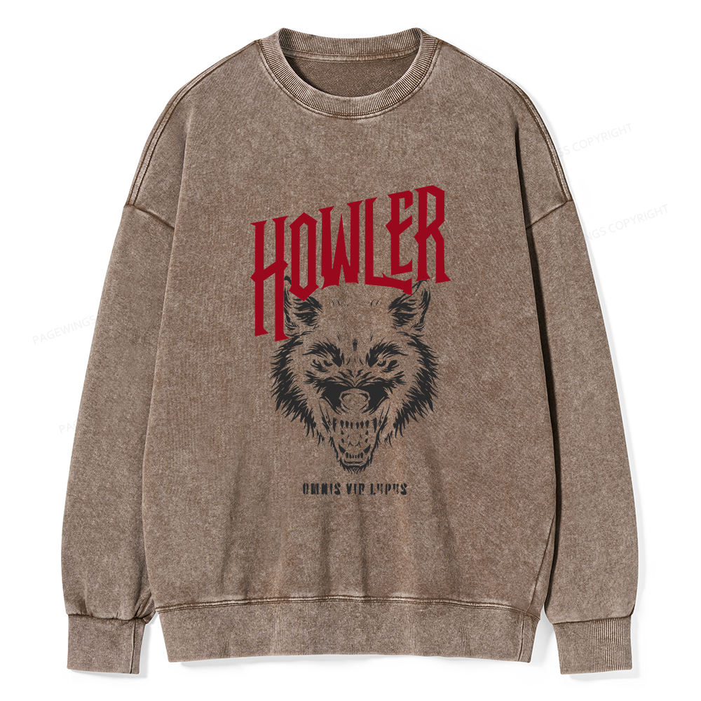 Pagewings Howler Unisex Washed Sweatshirt