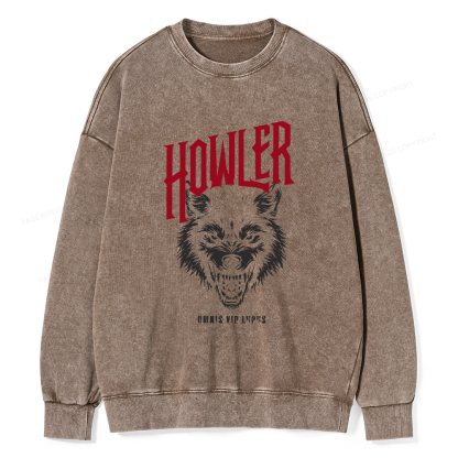 Pagewings Howler Unisex Washed Sweatshirt