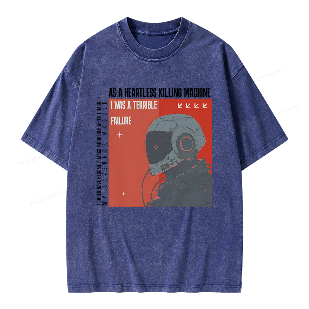 Pagewings I Was A Terrible Failure Unisex Washed T-shirt