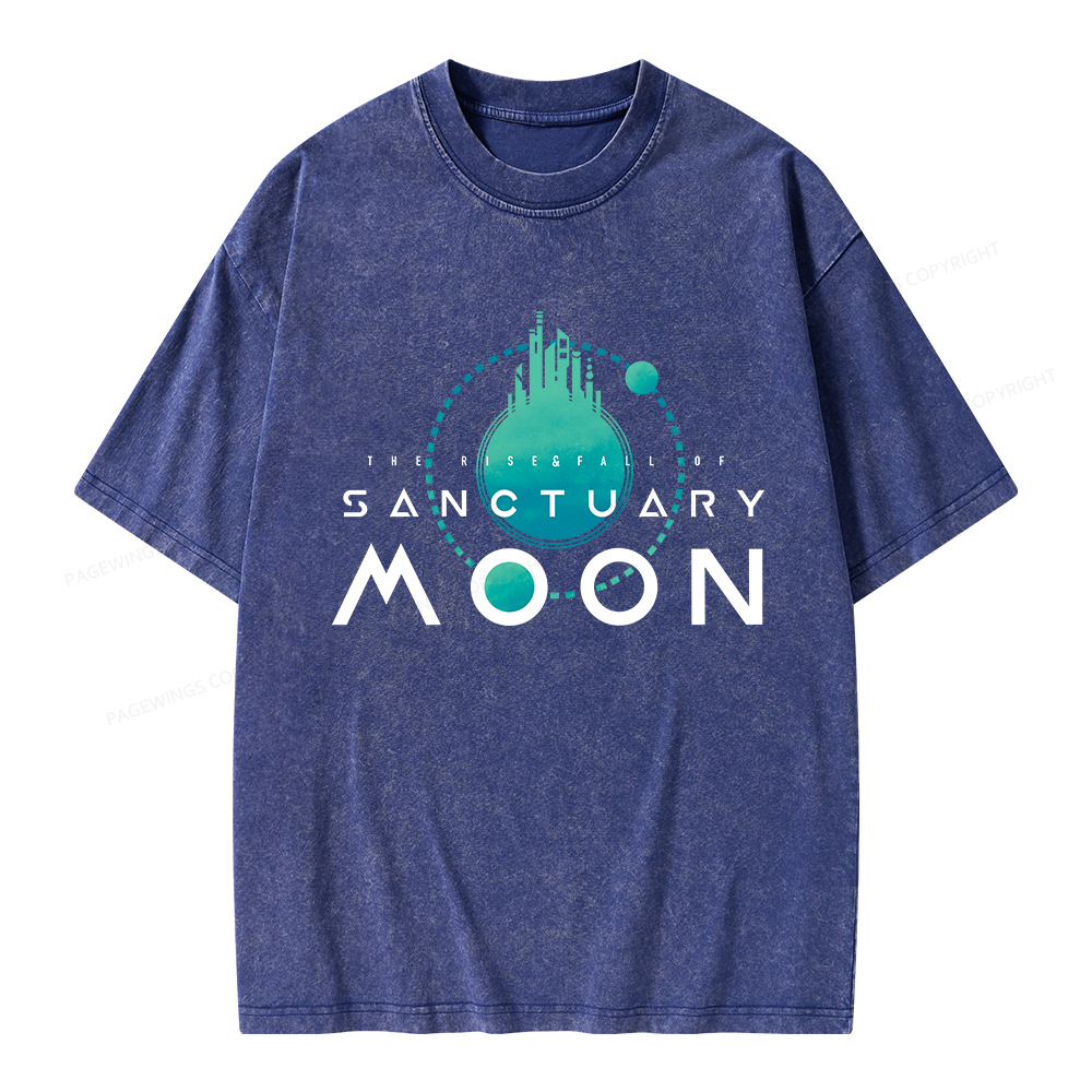 Pagewings Sanctuary Moon Unisex Washed T-shirt