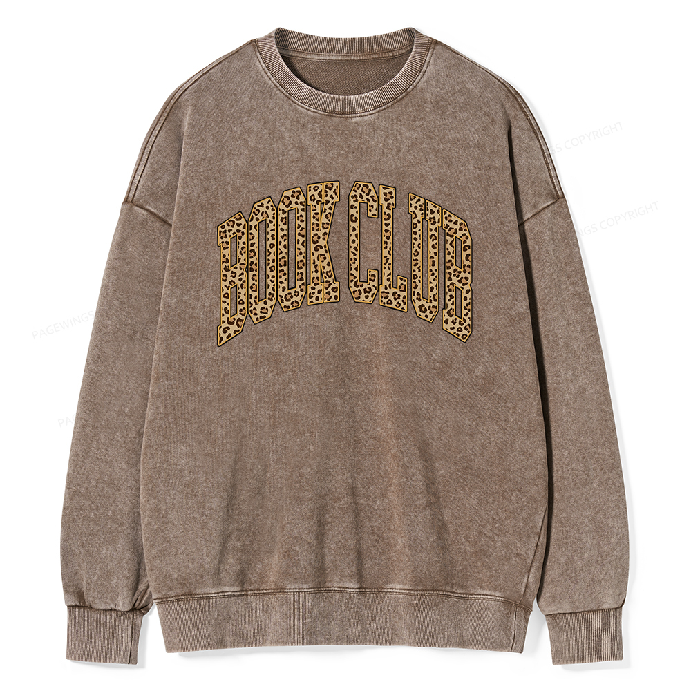 Pagewings Book Club Unisex Washed Sweatshirt