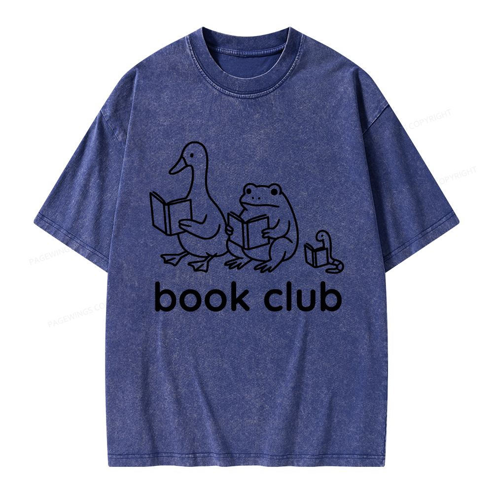 Pagewings Silly Goose Book Club Unisex Washed T-shirt