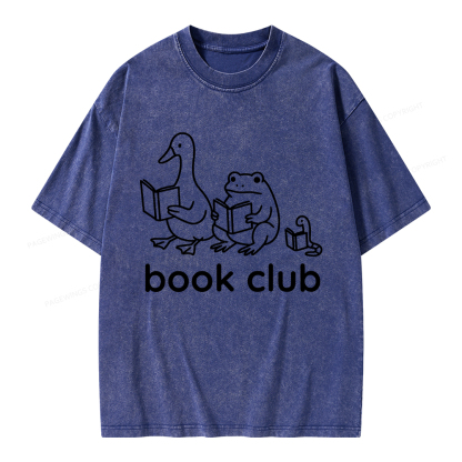 Pagewings Silly Goose Book Club Unisex Washed T-shirt