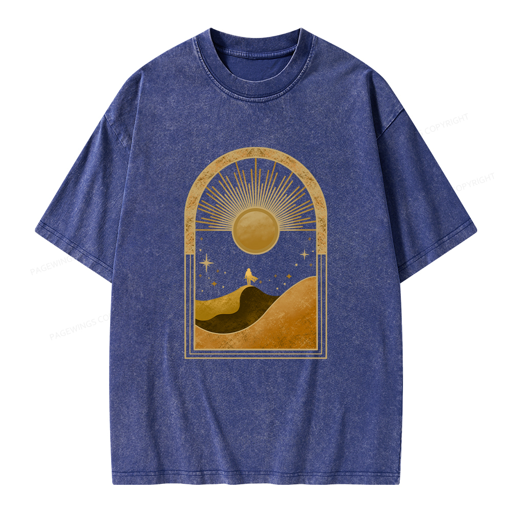 Pagewings Sci-Fi Lover Unisex Washed T-shirt