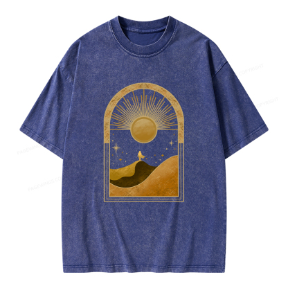 Pagewings Sci-Fi Lover Unisex Washed T-shirt