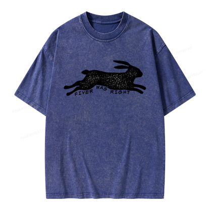 Pagewings Fiver Was Right Unisex Washed T-shirt