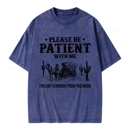Pagewings I’m Lost In Books From The 1900s Unisex Washed T-shirt