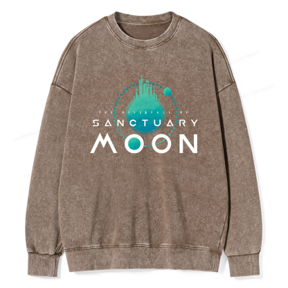 Pagewings Sanctuary Moon Unisex Washed Sweatshirt