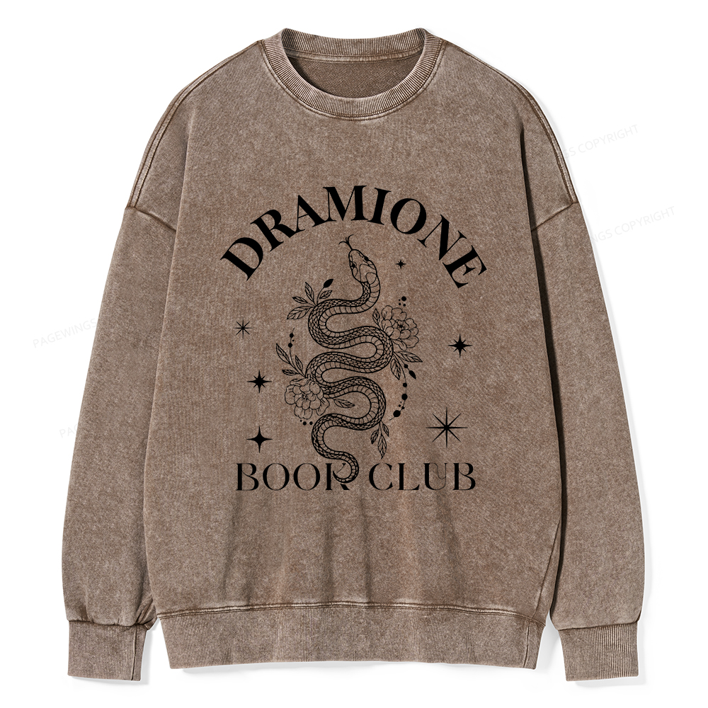Pagewings Dramione Book Club Unisex Washed Sweatshirt