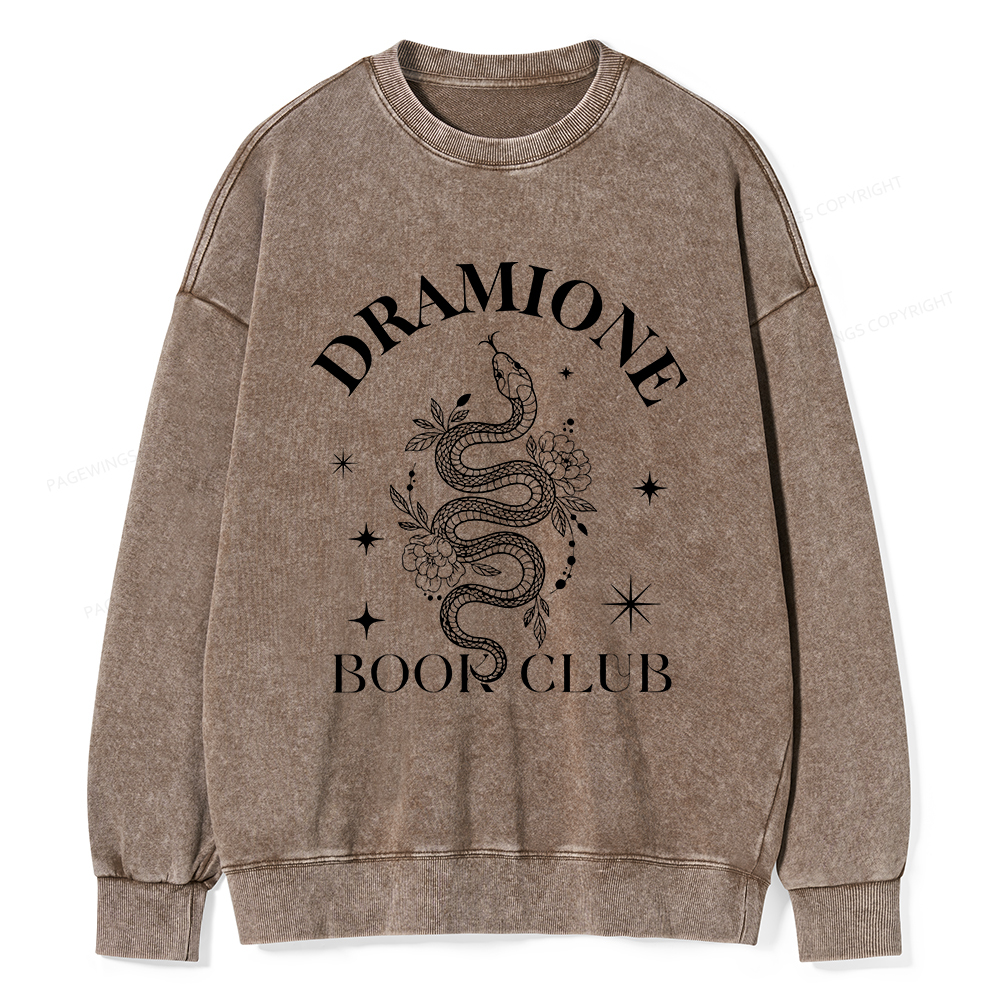 Pagewings Dramione Book Club Unisex Washed Sweatshirt