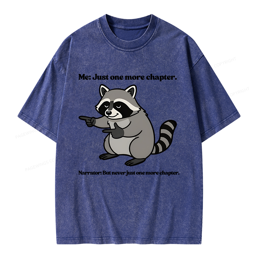 Pagewings Just One More Chapter Unisex Washed T-shirt