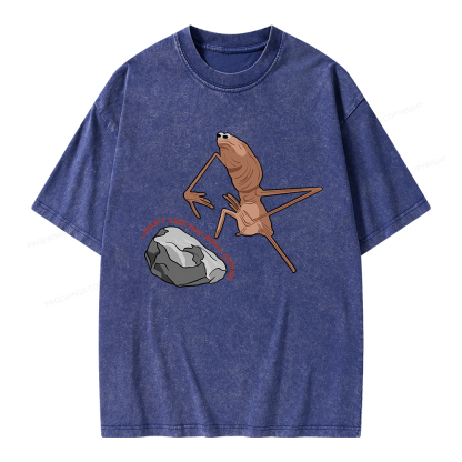 Pagewings I Don’t Like This Rock Ending Unisex Washed T-shirt